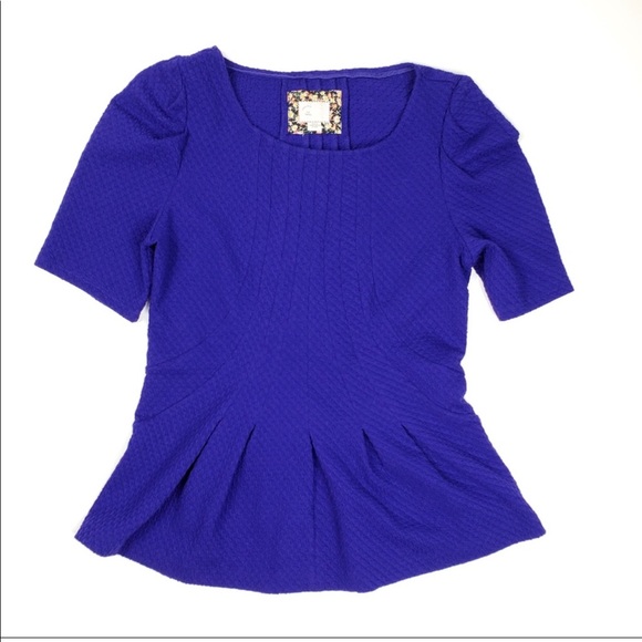 anthropologie postmark peplum top